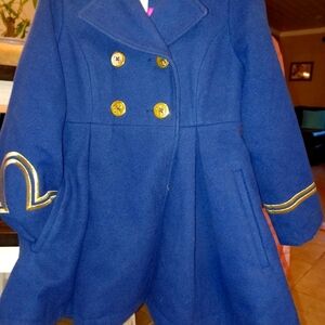 Cat an jack sz 4/5 navy with pink lining